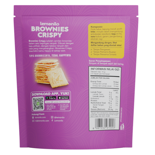 Lemonilo Brownies Crispy Cheese Flavour 35G