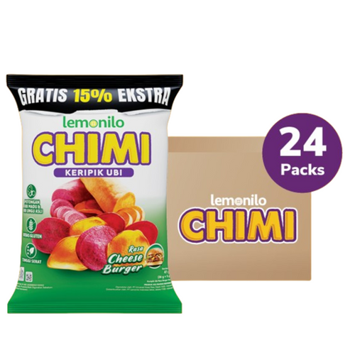 Lemonilo Chimi Sweet Potato Chips Cheese Burger Flavour