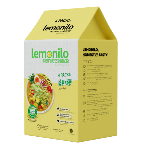 Lemonilo Instant Noodles Curry 73GR X4