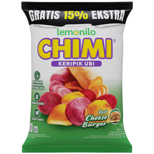 Lemonilo Chimi Sweet Potato Chips Cheese Burger Flavour