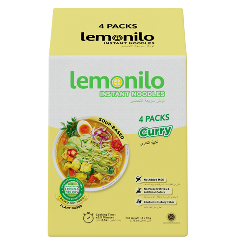 Lemonilo Instant Noodles Curry 73GR X4