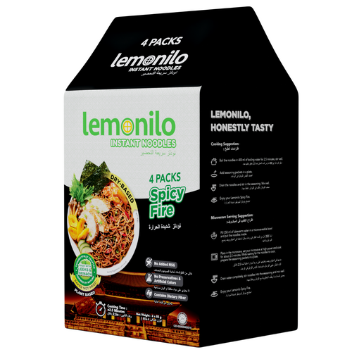 Lemonilo Instant Noodles Spicy Fire 85GR X4