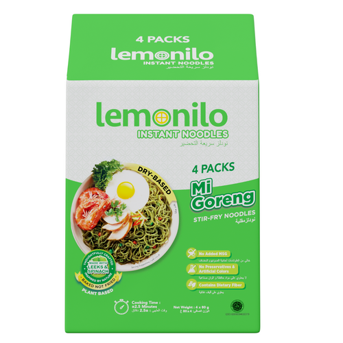 Lemonilo Instant Noodles Mi Goreng 80GR X4