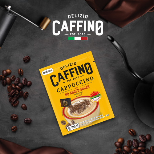 Caffino Cappuccino No Added Sugar with topping