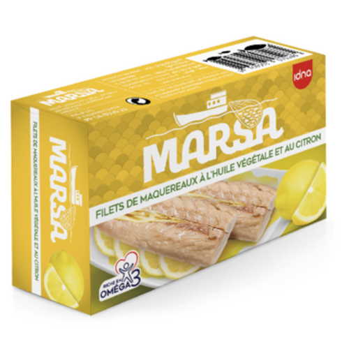Marsa – Mackerel Fillets with Vegetable Oil and Lemon (125g)