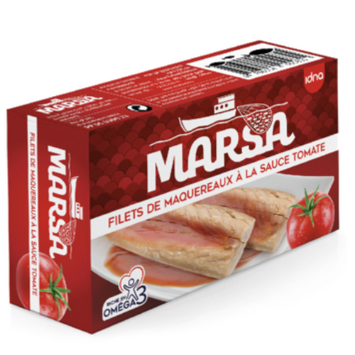 Marsa – Mackerel Fillets with Tomato Sauce (125g)