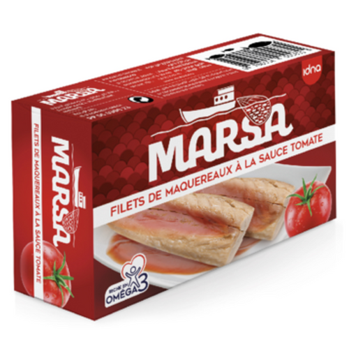 Marsa – Mackerel Fillets with Tomato Sauce (125g)