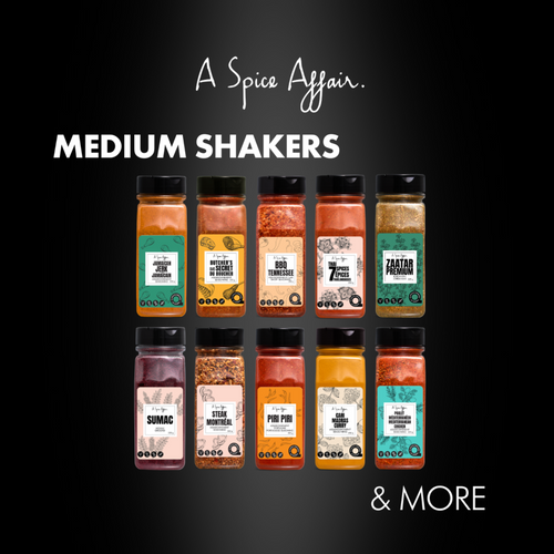 A SPICE AFFAIR MEDIUM & LARGE SHAKERS