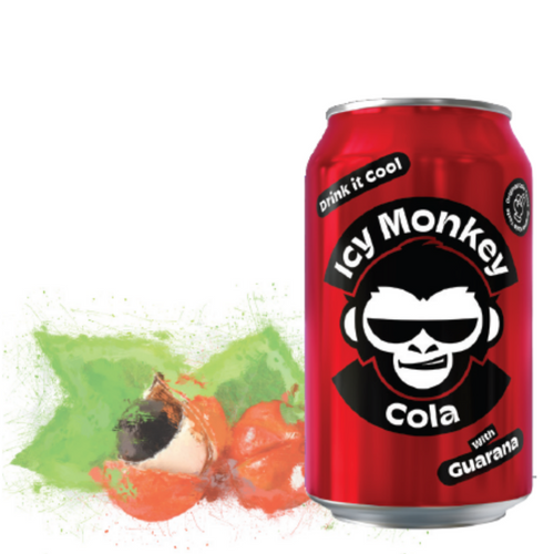 ICY MONKEY Carbonated Drinks (Glass and Can Packaging)