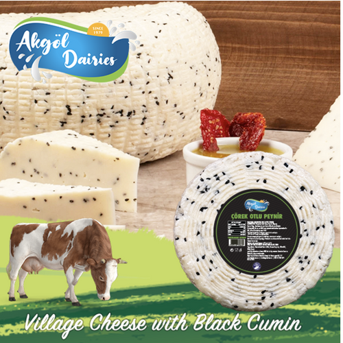 Vıllage Cheese with Black Cumin Seeds