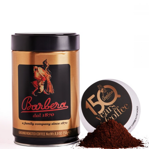 Caffè Barbera Gold Can 250gr ground coffee