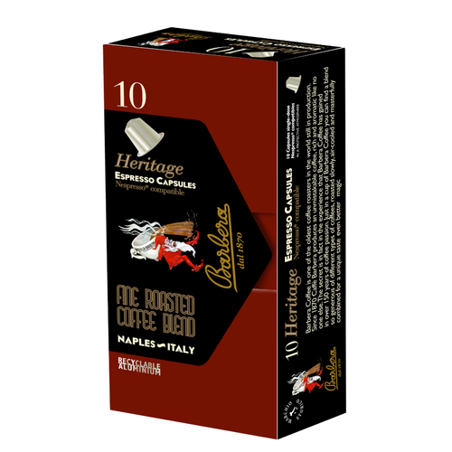 Barbera Heritage Compatible Alluminium Nespresso Capsules