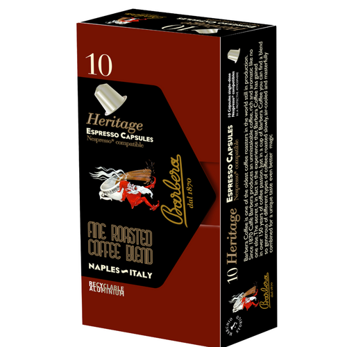 Barbera Heritage Compatible Alluminium Nespresso Capsules