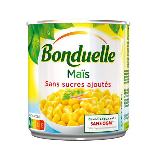 Sweet corn (no added sugar)