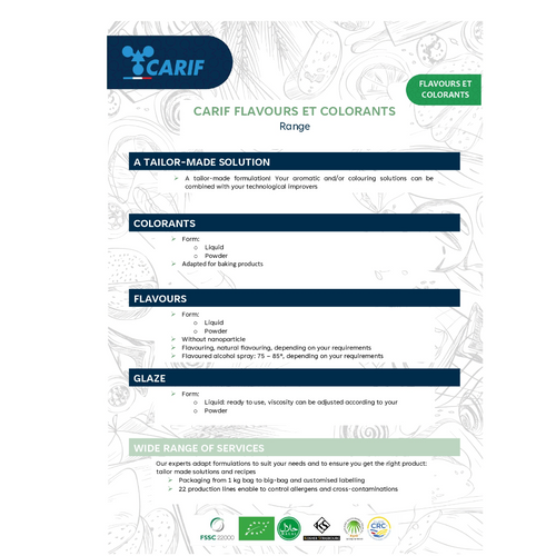 CARIF FLAVORS ET COLORANTS