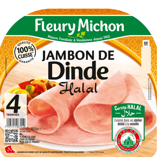 4 Slices TURKEY Ham - HALAL