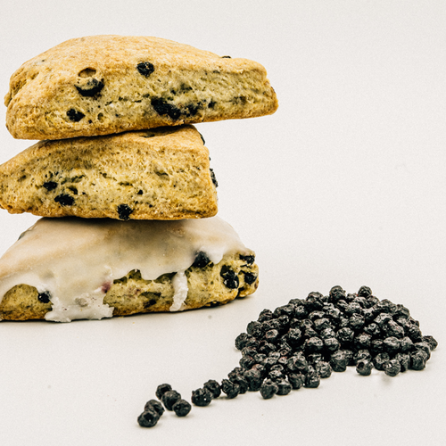 Wild dried blueberries, cane sugar