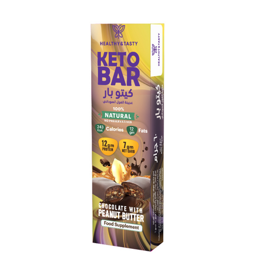 keto bar chocolate with Peanut creamy