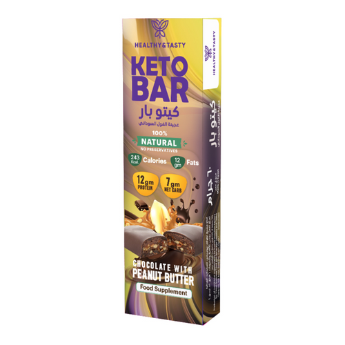 keto bar chocolate with Peanut creamy
