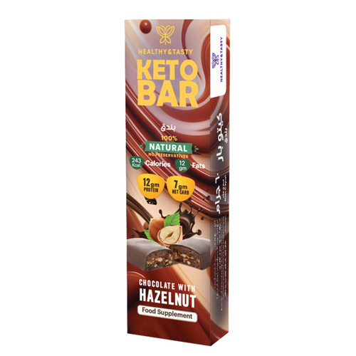 Keto Bar Chocolate with Hazelnut