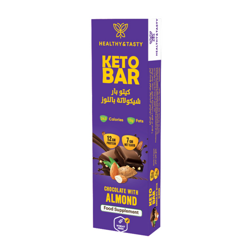Keto Bar Chocolate with Almonds