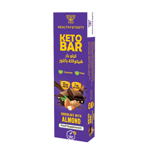 Keto Bar Chocolate with Almonds