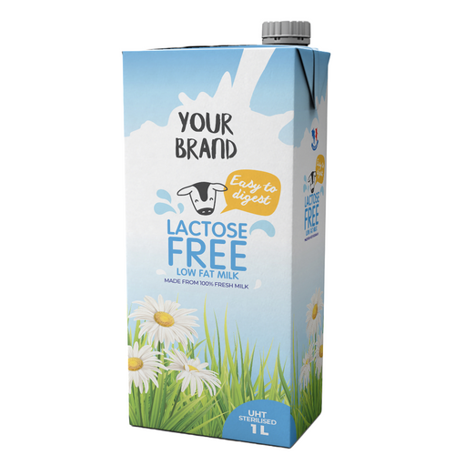 UHT Sterilized low Fat Lactose Free - 1L/200ml Bricks