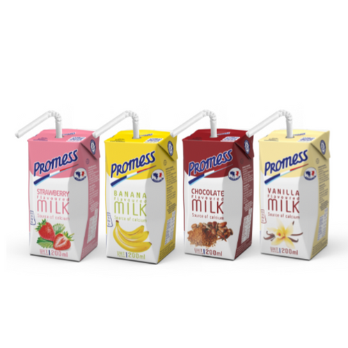 PROMESS UHT Sterilized Flavoured milk - 200ml Bricks