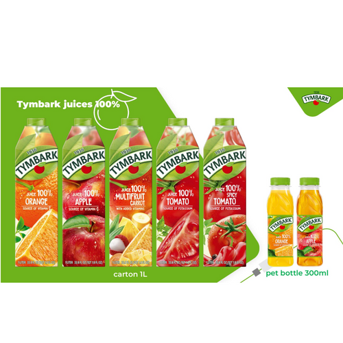 TYMBARK juices, nectars and mousses