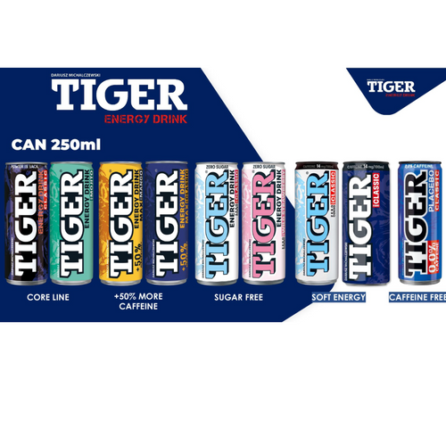 TIGER CARBONETED ENERGY DRINKS