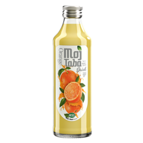 Non-carbonated glass fruit drink