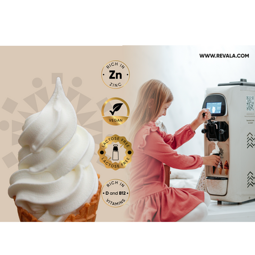 Lactose free ice cream powder