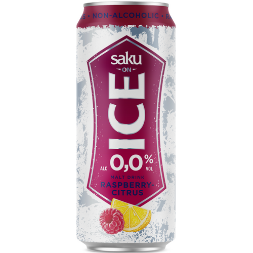 Saku on Ice 0,0% raspberry-citrus malt drink