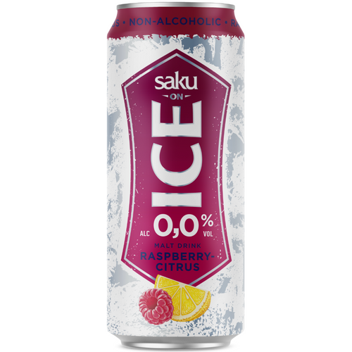 Saku on Ice 0,0% raspberry-citrus malt drink