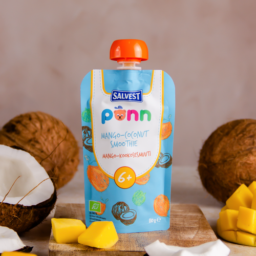PÕNN Organic Mango-coconut smoothie 6+ 110g
