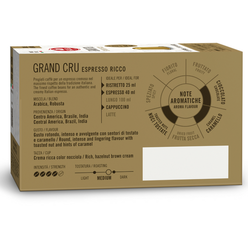Saquella Espresso Grand Cru Nespresso* Compatible Capsules