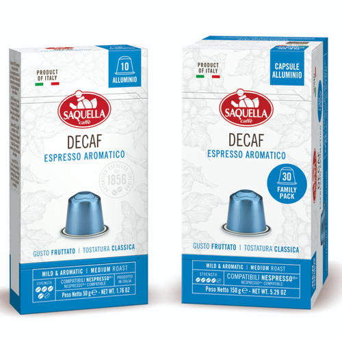 Saquella Espresso Decaf Nespresso* Compatible Capsules