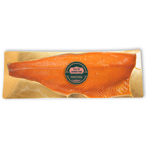 Whole smoked salmon fillet skin-on