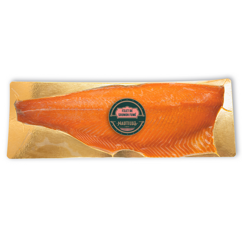 Whole smoked salmon fillet skin-on