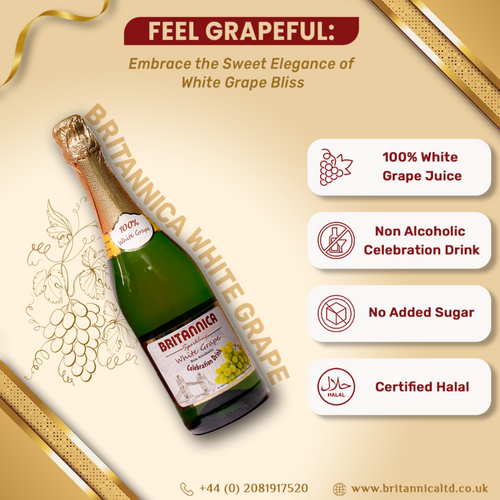 Britannica White Grape Non-Alcoholic Celebration Drink