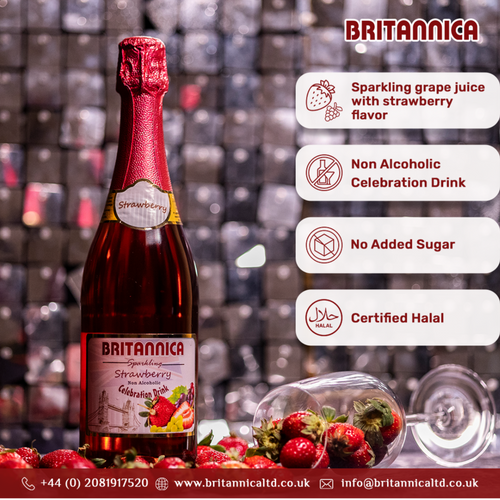 Britannica Strawberry Grape Non-Alcoholic Celebration Drink