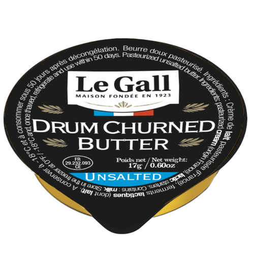 Drum churned butter - Mini dishes - unsalted / salted with Salt of Guérande - 17g x 48