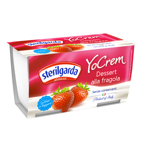 Long shelf life yogurt strawberry 100gx2