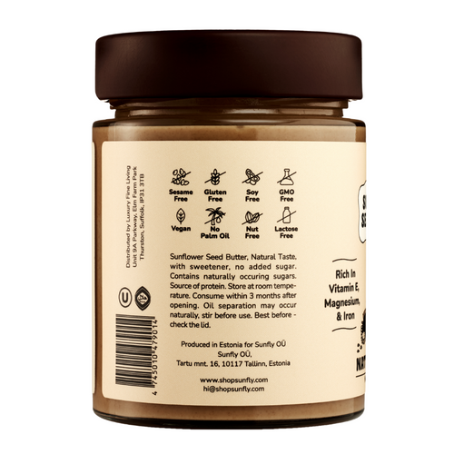 Sunflower Seed Butter: Natural Taste, No Added Sugar
