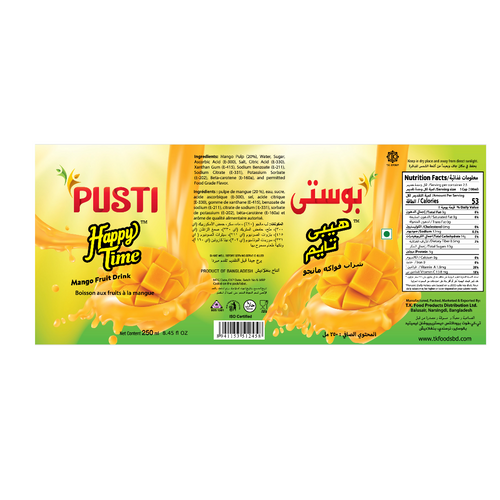 Pusti Happy Time Mango Fruit Drink Juice