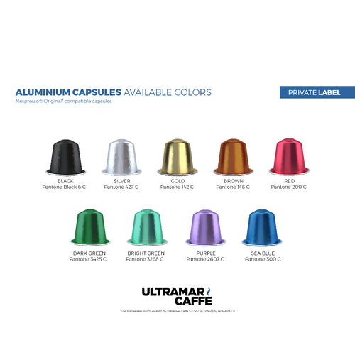 Nespresso Aluminium compatible capsule