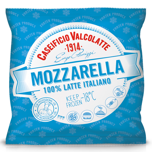 IQF Fiordilatte 25g, 10g, 8g, 5g, 3g, 2g Mozzarella in 2.5 kg bag 