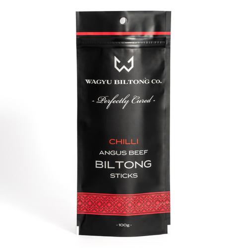 Angus Chilli Biltong Sticks (100g packet)