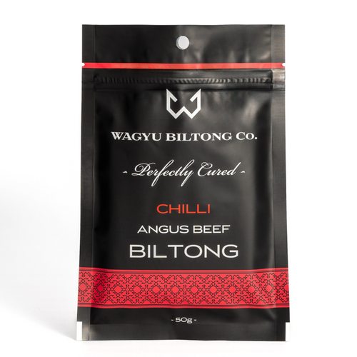 Angus Sliced Chilli Biltong (50g packet)