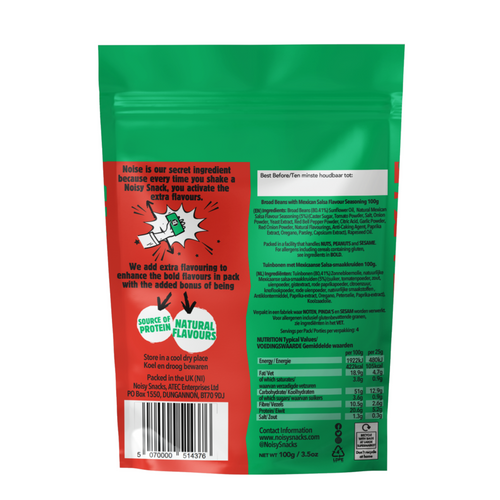 Noisy Snacks - Mexican Salsa Broad Beans 100g